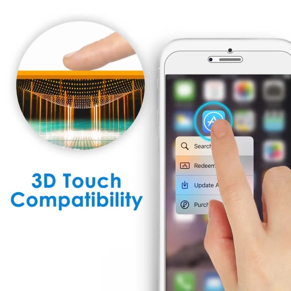 JETech iPhone 7 Plus Tempered Glass Screen Protector (2) - Picture 5 of 6